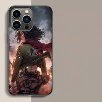 Character MIKASA Phone Case For Iphone 17 Air 15 Pro 14 Plus 16 Pro Max 17E 16E 12 13 Mini 11 Cover Cute Fundas iPhone 13 Pro black
