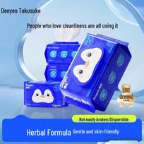 Deyou Wet Toilet Wipes blue