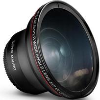 0.43x Hd Wide Angle Macro Lens Filter Set 49-58mm Aluminum Alloy For Canon Eos Dslr Camera 49MM black