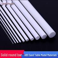 ABS plastiko apvalus strypas „pasidaryk pats“ modeliams, klijų lazdelėms ir modifikacijoms - Galima pjauti arba kaitinti Diameter 1mm, Length 500mm, 20 pieces white