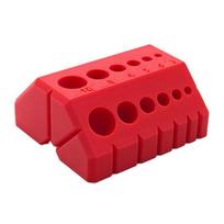 3D Printed Drill Guide Jig 45° and 90° raudona
