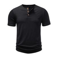 Men's Cotton T-shirt Summer Breathable Solid Color Slim Fit Cozy Short Sleeve Tees Casual Simple Style Soft Fabric Clothing S juoda