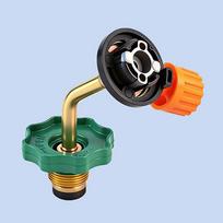 Universal Gas Butane Cylinder Charging Valve Adapter for Camping Outdoor Stove Connector Compact Refillable Use 1pc black