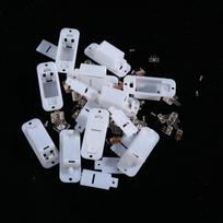 10Set Ag13/Lr44 Battery Case With Switch Button Battery Case 3V 4.5V Gift Player Battery Compartment Without Battery 1 white