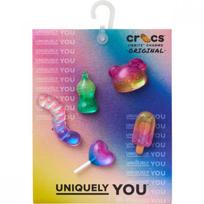 Crocs Jelly Candy Jibbitz 5 Piece Set 10016004 FREE pink