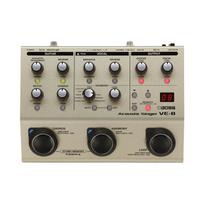 BOSS Acoustic Singer Guitar Effects Pedal with Vocal and Dual Power VE-8 Vocal/Acoustic Preamp, Effects, Looper, Battery/AC