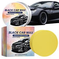 100 g juodas automobilio vaškas automobilių dažų priežiūrai, vandeniui atsparus vaškas, atnaujinimas, poliravimas, apsauga, hidrofobinė danga su vaškavimo kempine CHINA yellow
