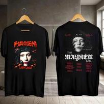 2026 Lady Gaga Tour T-Shirt, Lady Gaga The Mayhem Ball Tour 2026 Shirt, Lady Gag 2XL gray