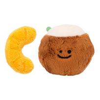 Lovely Squeaky Coconuts Ball Plush Toy for Dog Wear-Resistant Pet Interactive Toy Pet Training Toys