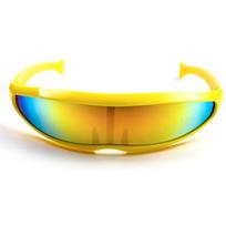 Women Cyberpunk Latest Sunglasses Men Futuristic Technology Sunglasses Retro Designer Shades UV 400 Protection Protection Gafas De Sol As shown in the figu yellow