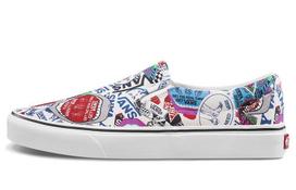 Slip-On Classic Vans 'Sticker Mash Up' VN0A38F7VFV 36 gray