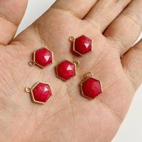 Natural Stone Pendants Charm Triangle Shape Agates Crystal Healing Stone Jewelry Accessories Charms DIY for Jewelry Making 1pc brown