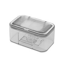 Plastic Wet Wipes Dispenser Large Capacity Mask Storage Box  Bathroom sidabras/pilka