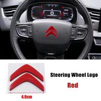 Metalinis automobilio priekinis galinis emblemos ženklelis Vairo emblema Citroën C1 C2 C3 C4 C5 Elysee Picasso Pakeičiami logotipo priedai gray
