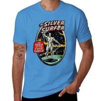 Silver Surf 1978 Cartoons Vintage Tshirt Blacks Summer Clothes Unisexs Vintage T Shirts S black
