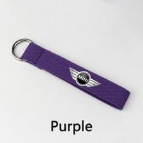 Novelty Keychain Key Chain Keychains Car Key Tag Embroidery Key Fob For BMW MINI CooperS F54 F55 F56 F57 R50 R52 R53 R54 R55 R56 pwaxk99 blue