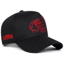 Unisex Scorpion Embroidery Baseball Caps Spring Autumn Outdoor Adjustable Casual Hats Sunscreen Hat Sports Cap juoda