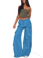 American Retro High-Waisted Wide-Leg Micro-Flare Streetwear Pants for Women