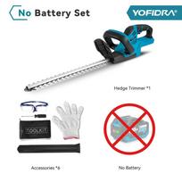 YOFIDRA 2000W Elektrinis gyvatvorių genėtuvas 15000 RPM Vejapjovė Sodo tvarkymo įrankis gyvatvorių genėjimui Makita 18V baterijai No Battery