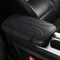 Car Armrest Cover for Middle PU Leather Protector Trucks Classic black black