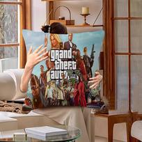 GTA 5 Pagalvės užvalkalas Toon Dovana Pagalvės užvalkalas Miegamojo Namų Sofos Kėdės Sėdynės Dekoras Pagalvės dėklas 30cmx30cm black