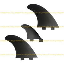 A1A2 3Pcs Surfs Fin Set Replacement High Performances Surfboards Thruster Fin PVC Reinforced Surfs Fin Easy Installation black