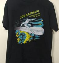 Joe Satriani Silver Surfer Surfing With Alien Black All Size T-Shirt.webp Unisex T-Shirt XL gray