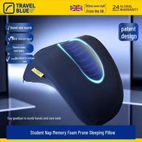 Portable Memory Foam Desk Nap Pillow white