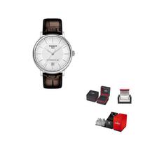 TISSOT Men's Kason Zen I Collection Watch T122.407.16.031.00 Brown Strap white
