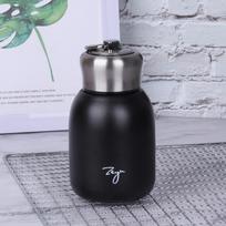 1000 ml termoso butelis Nordic termosas karštam vandeniui išmanusis virdulys ąsotis butelis vakuuminė flaska medinė rankena A2 juoda