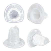4 vnt. pakaitiniai filtrai rankiniams dulkių siurbliams, daugkartinio naudojimo, plaunami, paprastas montavimas, dulkių siurblių dalių filtrai Black Decker VF110 4pcs white
