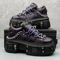 8 cm aukščio odiniai laisvalaikio batai vyrams, punk stiliaus, su metalinėmis kniedėmis, storapadžiai vyriški batai, madingi, retro, didinantys aukštį, odiniai batai Zapatillas 40 gray