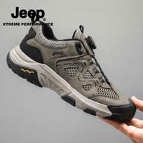 JEEP Men's Breathable Outdoor Casual Shoes with BOA Closure 44 chaki