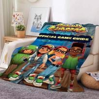 Parkour Game Subway Surfers Blanket For Sofa Office Bed Plane Travel Sleep Read Relax Camping Soft And Warm 75X95CM blue
