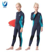 Kids 1.5mm Neoprene Wetsuit Swimming Diving Surfing UV Protection Warm Full Body Suit Unisex Child Size 4-16 4Y black