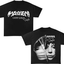 HOT Lady Gaga The Mayhem Ball Tour 2025 short sleeve 2 side shirt KV40641 XXXXL gray