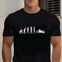 Recumbent Bike Triker Cyclist Evolution Recumbent Bike Moto Men's Cotton T Shirt Casual Dress High Quality Short Sleeved Top Tee M brown