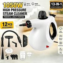 Steam Cleaner 12-In-1 Accessories – High-Pressure Handheld Steam Cleaner Machine For Kitchen Grease, Upholstery, Clothing, Hard Floors, Furniture & White white