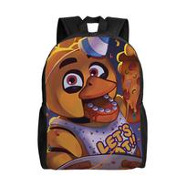 FNAF Siaubo Žaidimo Kuprinė Studentams Unisex Poliesterio Kelioninės Kuprinės Minkštos Kawaii Mokyklinės Kuprinės Rucksack as picture brown
