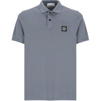 Stone Island SS25 Contrast Logo Patch Short Sleeve Polo Shirt Men Polo Shirts Gray K1S1522002-SCS0017-V0024 L gray
