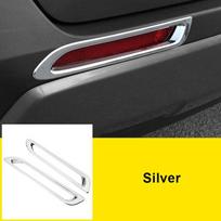 For Toyota RAV4 RAV 4    2022 XA50 ABS Car Rear Fog Light Cover Trim Tail Foglight Lamp Frame Sticker Accessories sidabras