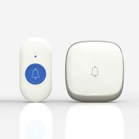 B220 Elderly Emergency One-Button Wireless Alarm—Loud Bedside Safety Alert Device white