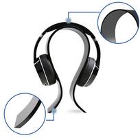 Acrylic Earphone Headset Desk Display Stand Hanger Holder For Headphone Decor juoda