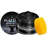 Universalus Automobilio Motociklo Atnaujinimo Vaškas 100ml Automobilio Interjero Juodų Apdailos Atstatymo Kremas Plastiko Guminės Dalies Remonto Kremas Automobilio Atnaujinimo Vaškas black