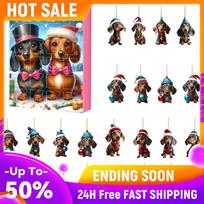 2026 Dachshund Advent Calendar Cute Dachshund Toy Christmas Countdown Calendar 24 Days Xmas Countdown Calendar Christmas Gifts China Mainland black