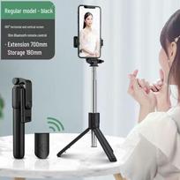 2024 Bluetooth Selfie Stick Tripod: 360° Rotating, Handheld & Floor-Standing with Remote Control for Stable Shots gray