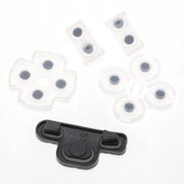 10set For PS3 Controller Rubber Silicone Conductive Adhesive Button Pad Keypads for PS3 Gamepad Inner Repair Replament black