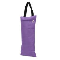 Jogas Sandbag 3 spalvos Užtrauktuko dizainas Oksfordo audinio medžiaga Susukamas Sulankstomas Svertinis Fitneso krepšys TreniruotėmsVioletinė 41.5x18 cm purple