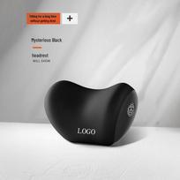 Tesla Car Neck & Lumbar Support Pillow - Headrest Protection for Models Y/3 black