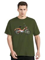 Puch Maxi Mopedas Marškinėliai Viršutiniai Drabužiai Laisvalaikio Marškinėliai Laisvo Kirpimo Marškinėliai Medvilniniai Streetwear Marškinėliai XS beige